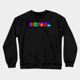 Custom colorful DePaul Geometric Design Crewneck Sweatshirt